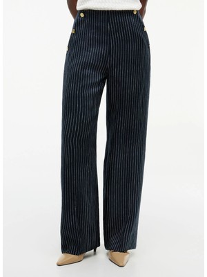 Tommy Hilfiger Lacivert Kadın Pantolon WW0WW510930BI
