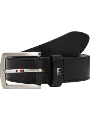 Tommy Hilfiger Siyah Erkek Kemer Denton Corp 3.5