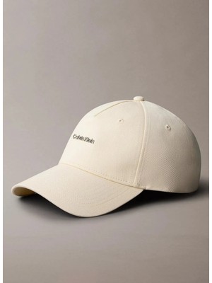 Calvin Klein Ekru Kadın Nakışlı Şapka LV04F5072GYAE