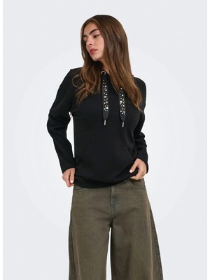 Only Siyah Kadın Sweatshirt 15377809C-N10