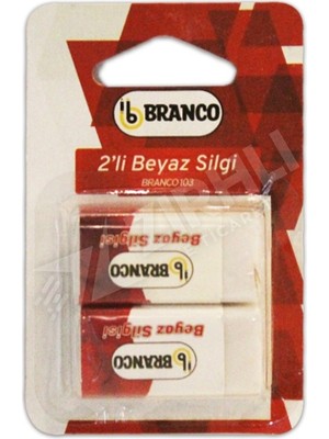 4 Adet Branco Beyaz Silgi 2'li Blister KOD:103