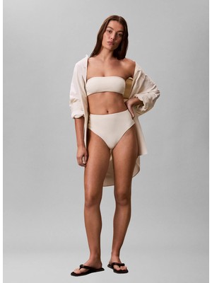 Calvin Klein Krem Kadın Bikini Alt LV00Q62706 Ck Women