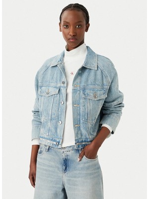 Calvin Klein Jeans Mavi Kadın Denim Ceket LV047G726GYP3
