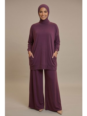 Moda Erva 34 Oversize Modal Kumaş Cepli Alt Üst Takım