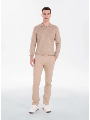 Altınyıldız Classics Bej Erkek Slim Fit Pantolon ACE001271095