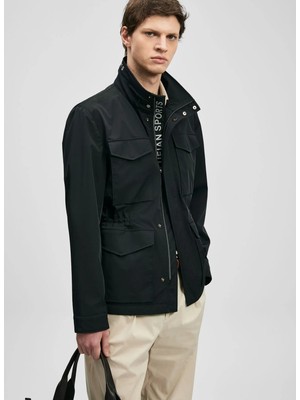 Lufian Lufıan Siyah Erkek Slim Fit Mont Layer