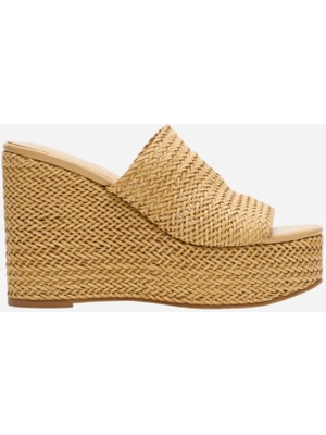Steve Madden Bej Topuklu Terlik Bej Cassı Lt Nat