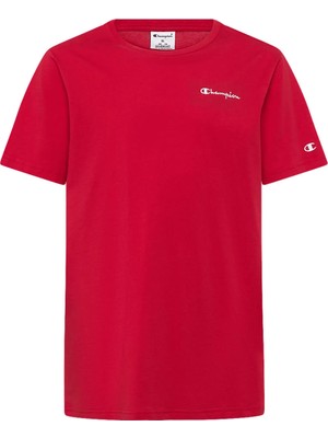 Champion Kırmızı Erkek Çocuk Bisiklet Yaka T-Shirt 307323-BS220-CUE Champion Heritage