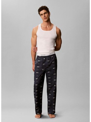 Calvin Klein Siyah Erkek Desenli Eşofman Altı LV00NM2830575_SLEEP Pant