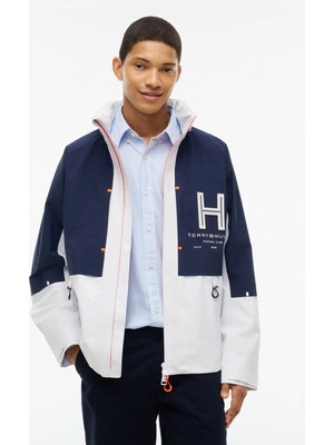 Tommy Hilfiger Lacivert - Beyaz Erkek Ceket MW0MW434790GY_3L Regatta