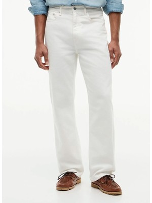Tommy Hilfiger Beyaz Erkek Denim Pantolon MW0MW43485YBR_RELAXED Rıver Gmd