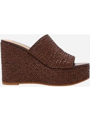 Steve Madden Kahverengi Topuklu Terlik Cassı