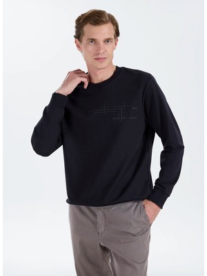 Altınyıldız Classics Lacivert Erkek Bisiklet Yaka Sweatshirt ACE052271076