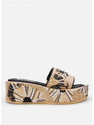 Steve Madden Çok Renkli Kadın Terlik Decor-Emb Blk