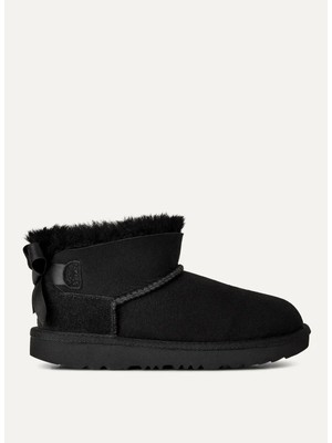 Ugg Siyah Kız Çocuk Logo Baskılı Bot 1185920K-K Ultra Mını Baıley Bow