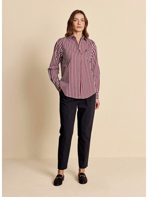 Brooks Brothers Lacivert Kadın Pantolon BBFW26FPT013