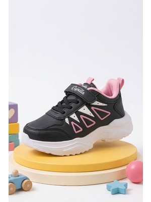 Albishoes Unisex Kız Erkek Çocuk Cırtlı Kışlık Mevsimlik Rahat Sneaker Günlük Okul Spor Ayakkabı