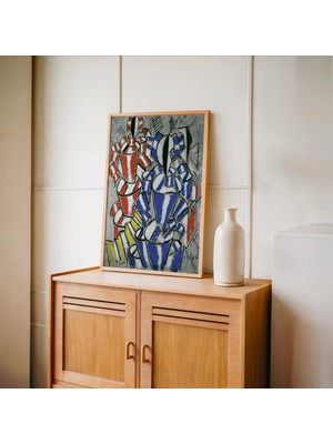 Pegziz Kübist Modern Sanat Çerçeveli Sanat Poster Duvar Dekoru