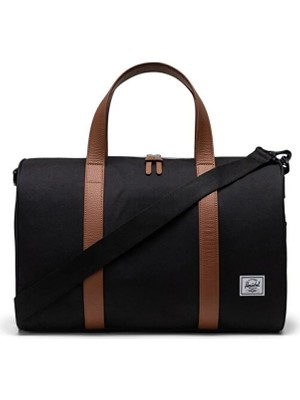 Hesrchel Novel™ Duffle | Su Itici Kumaş Seyahat ve Spor Çantası, 26.5 L Siyah