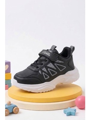 Albishoes Unisex Kız Erkek Çocuk Cırtlı Kışlık Mevsimlik Rahat Sneaker Günlük Okul Spor Ayakkabı