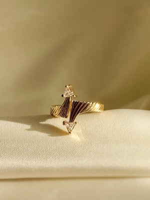 Dore Collection Dore Ayarlanabilir Çelik Yüzük