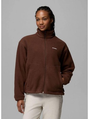 Columbia AL4894 Tımber Meadow Mtr Fleece Fz Kahverengi Kadın Polar Sweatshırt