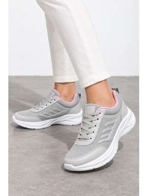 Ht Hotin Sprint Kadın Günlük Sneaker Spor Ayakkabı - Gri