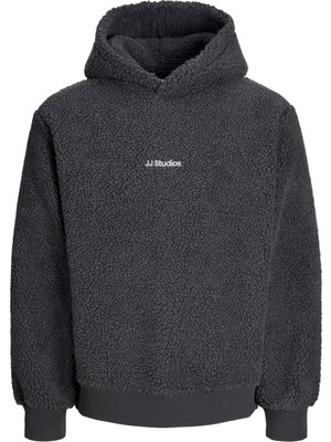 Jack & Jones Erkek Nakis Detayli Loose Fit Kapüsonlu Sweatshirt - Soho