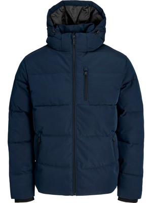 Jack & Jones Erkek Fermuar Kapamali Kapüsonlu Sisme Mont - Becks