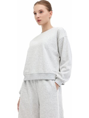 Lumberjack Kadın Sweatshirt 16AMMY-C Grı Mel