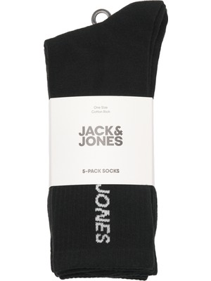 Jack & Jones Erkek Logo Detayli 5'li Çorap Paketi - Corp