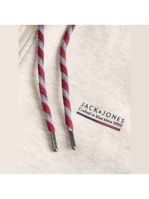 Jack & Jones Erkek Gögüs Baskili Regular Fit Kapüsonlu Yaka Sweatshirt - Kyle