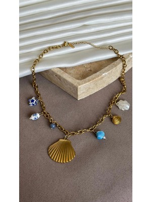 Dore Collection Midye Detaylı Kolye