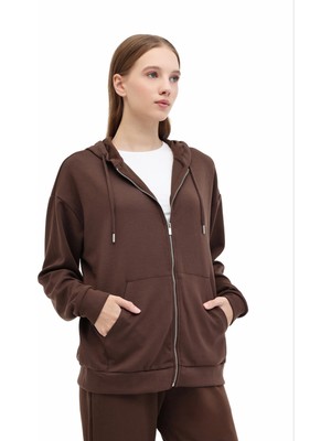 Lumberjack Kadın Sweatshirt Carla-H Gınsen Kahve