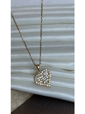 Dore Collection Minimal Kalp Çelik Kolye