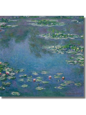Rosaart Claude Monet Water Lilies- Nilüferler Posteri, Çerçevesiz Poster, Klasik Sanat Posteri