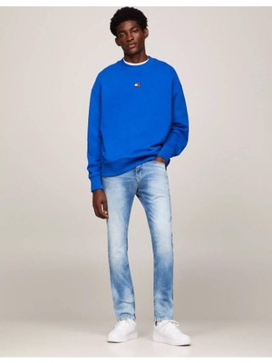 Tommy Hilfiger Erkek Mavi Tommy Hilfiger Scanton Slım Mavi Erkek Slim Fit Kot Pantolon