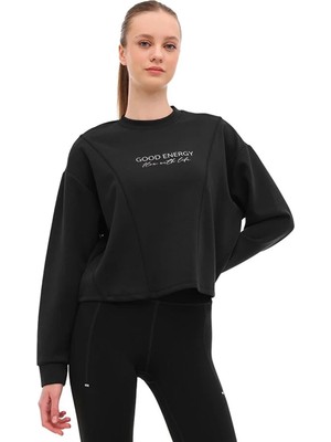 Lumberjack Kadın Sweatshirt 16ABER Yog2-8 Sıyah