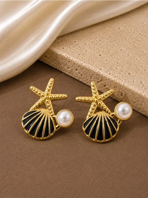 Dore Collection Deniz Yıldızı Çelik Küpe