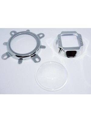 Profisher 20W-120W LED Için 44MM 120 Derece Optik Cam Lens Set
