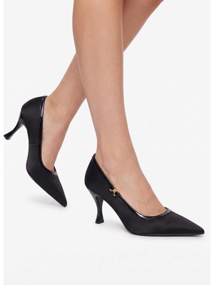 Tibu Aurelia Siyah Zara Kumaş Stiletto