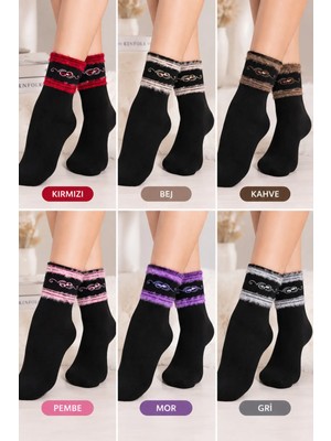 Brem Exclusive Bilekten Desenli 6'lı Kadın Çorap Set