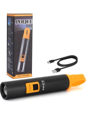 Uravas Store PS-305 Şarjlı Göstergeli Askılı Zoomlu Tamirci El Feneri