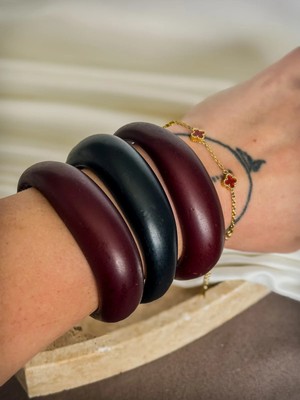 Dore Collection 1 Adet Bordo Akrilik Bangle Bileklik