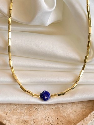 Dore Collection Pirinç Üzeri Altın Kaplama Pastel Tonlar Deniz Kabuğu Kolye⁠