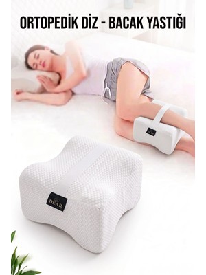 DEAR Visco Bacak Pozisyon Yastığı Ortopedik Yastık Visco Diz Yastığı 25*19*14 cm