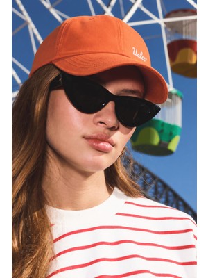 Ucla JENNER Turuncu Baseball Cap Nakışlı - Unisex Şapka