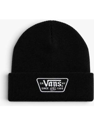 Vans Knu Patch Beanie Uniseks Siyah Bere - VN000X6B