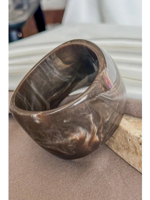 Dore Collection Premium Ithal Hareli Kahverengi Bangle Bilezik Pinterest Model Ekstra Kalın Kelepçe