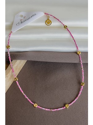 Dore Collection Summer Collection Figürlü Renkli Boncuklu El Yapımı Özel Tasarım Kadın Kolye